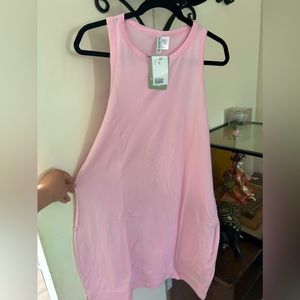 H&M baby pink body-con tank dress